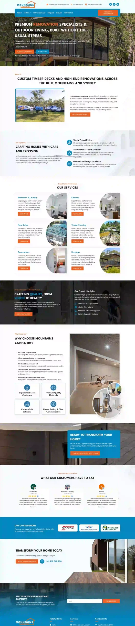 Roofing Services WordPress Website
